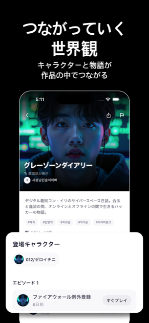 oopartsストーリープレイ画面